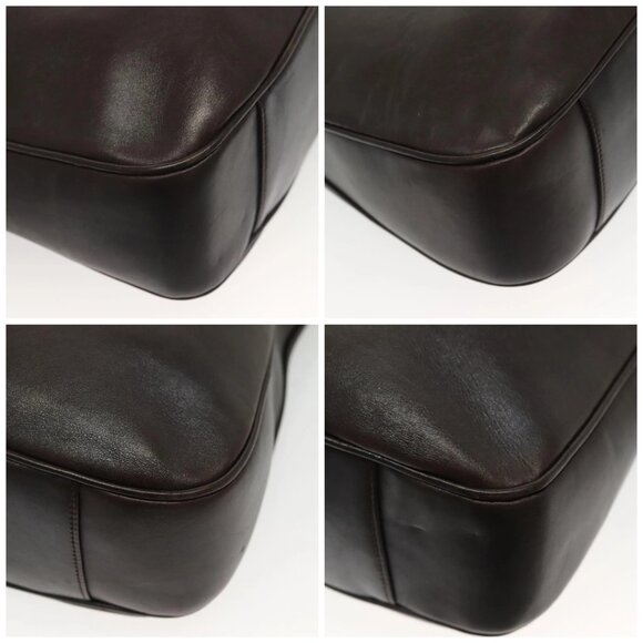 GUCCI Bamboo Hand Bag Leather 2way Black Gold 001 1577 Auth ep10141 - Picture 15 of 16